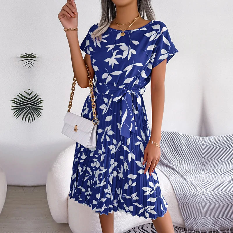 Vestido Aurora Africana – Elegância Floral de Verão