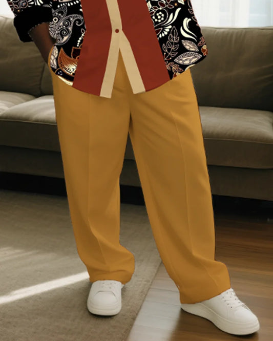 Conjunto Masculino Vintage Plus Size – Estilo & Conforto