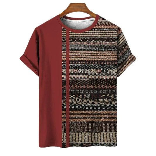 T-shirt Tribal Urbano – Estilo Oversized com Raízes Africanas