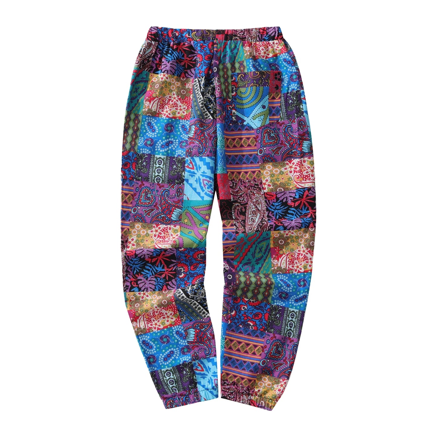 Calças Étnicas Paisley – Conforto em Algodão & Linho