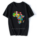 T-Shirt "Orgulho Africano" – Mapa com Bandeiras