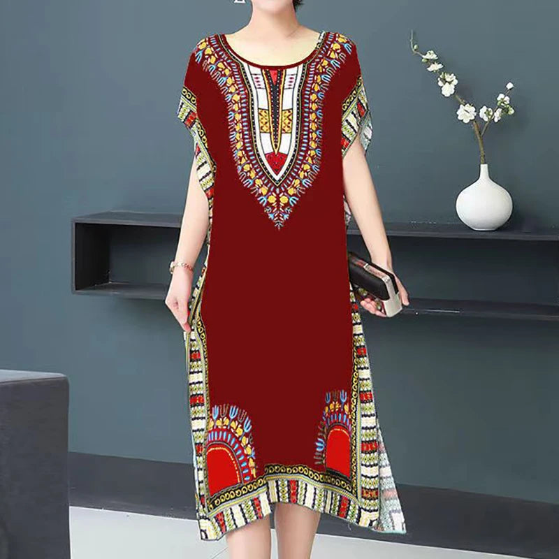 Vestido Boho Estampas africana