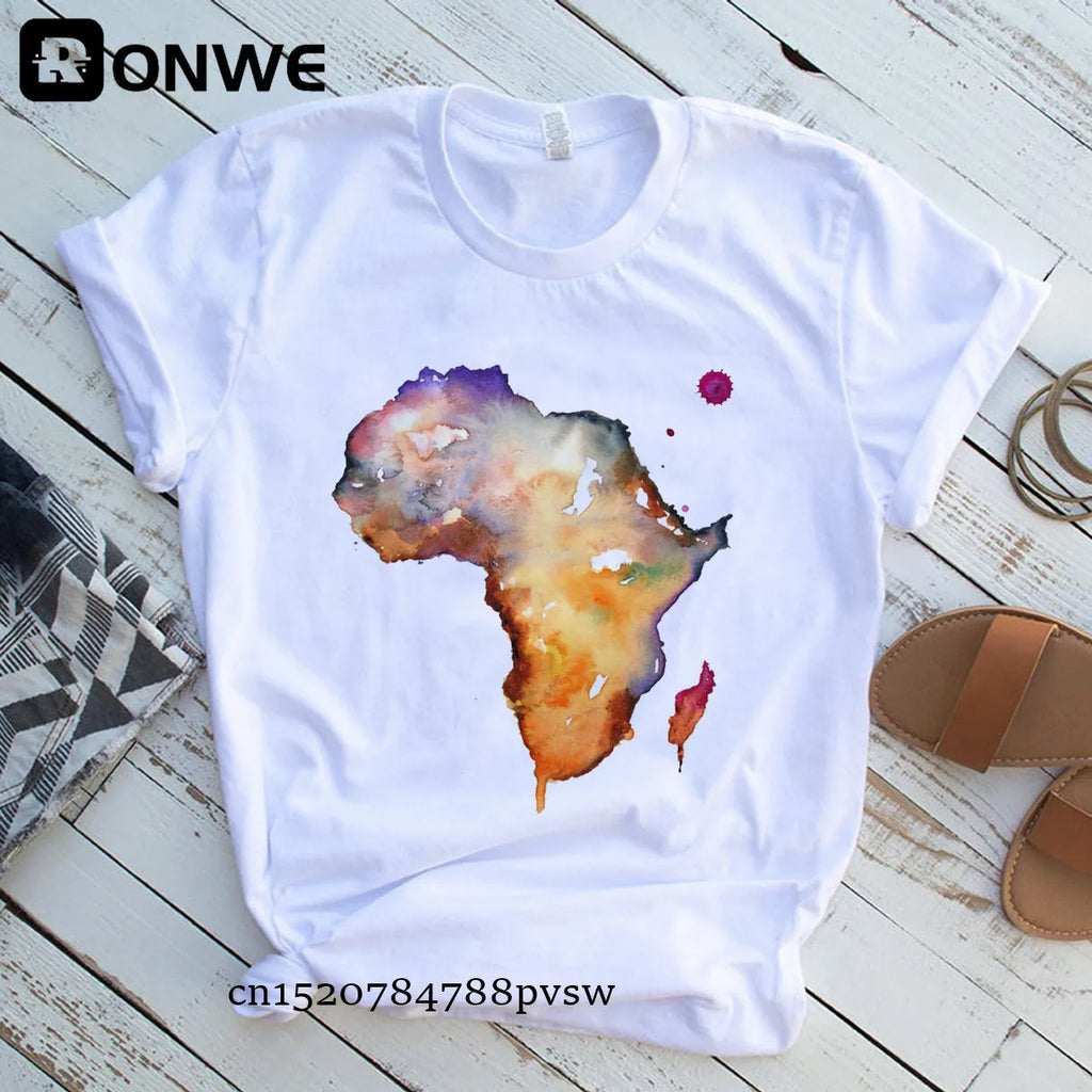 T-shirt “Raízes Africanas” – Mapa Estético Oversized