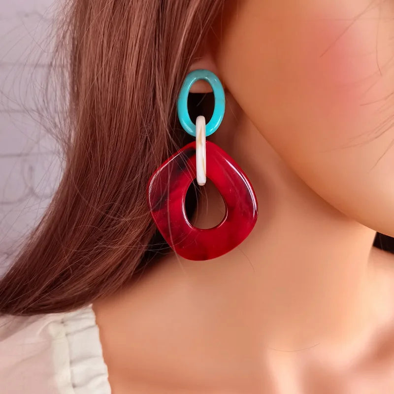 Brincos Geométricos Étnicos – Estilo Africano