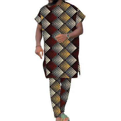 Conjunto Real Djembe – Elegância Africana para Festas e Cerimónias