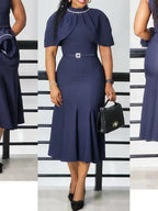 Vestido Africano Elegante Estilo Sereia – O Equilíbrio Perfeito Entre Sofisticação e Modéstia