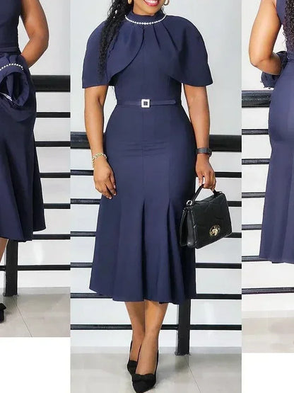 Vestido Africano Elegante Estilo Sereia – O Equilíbrio Perfeito Entre Sofisticação e Modéstia