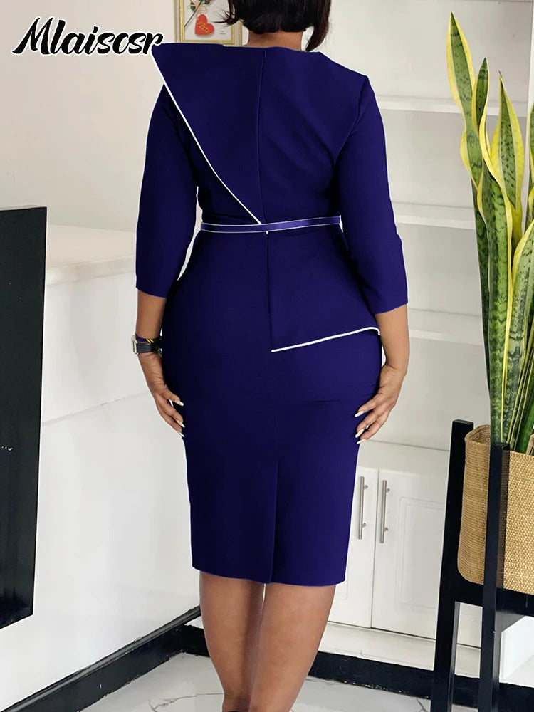 Vestido Africano com Cinto e Flores 3D – Elegância e Raízes em Cada Detalhe