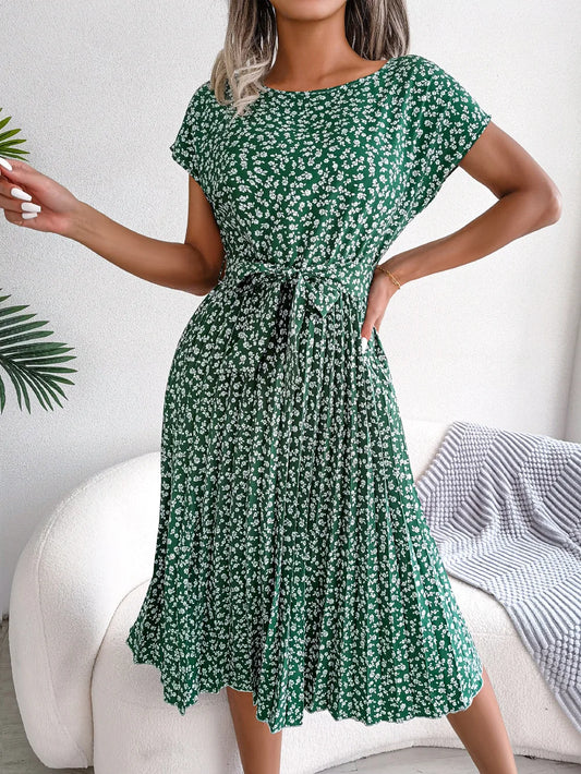 Vestido Aurora Africana – Elegância Floral de Verão