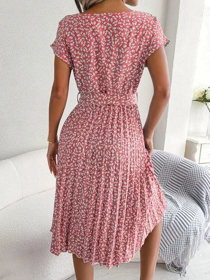 Vestido Aurora Africana – Elegância Floral de Verão