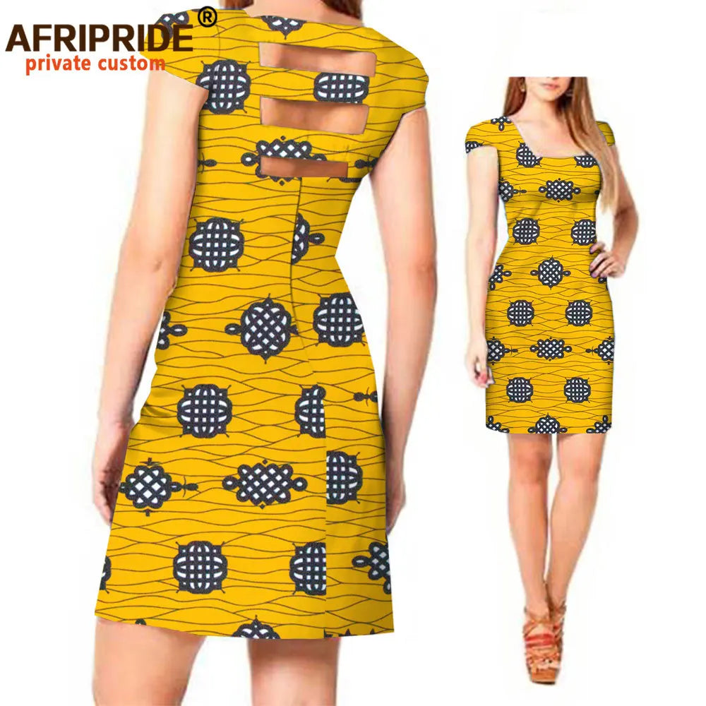 Vestido Mini Luxo Africano – Estilo Dashiki