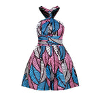 Conjunto Africano Feminino Estilo Dashiki – Blusa e Calção com Estampa Vintage