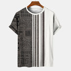 T-shirt Tribal Urbano – Estilo Oversized com Raízes Africanas