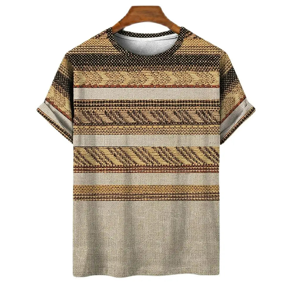 T-shirt Tribal Urbano – Estilo Oversized com Raízes Africanas