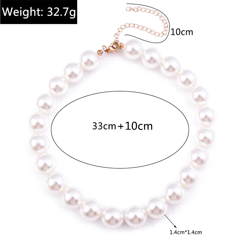 Aihua – Colar Choker de Pérolas Elegantes