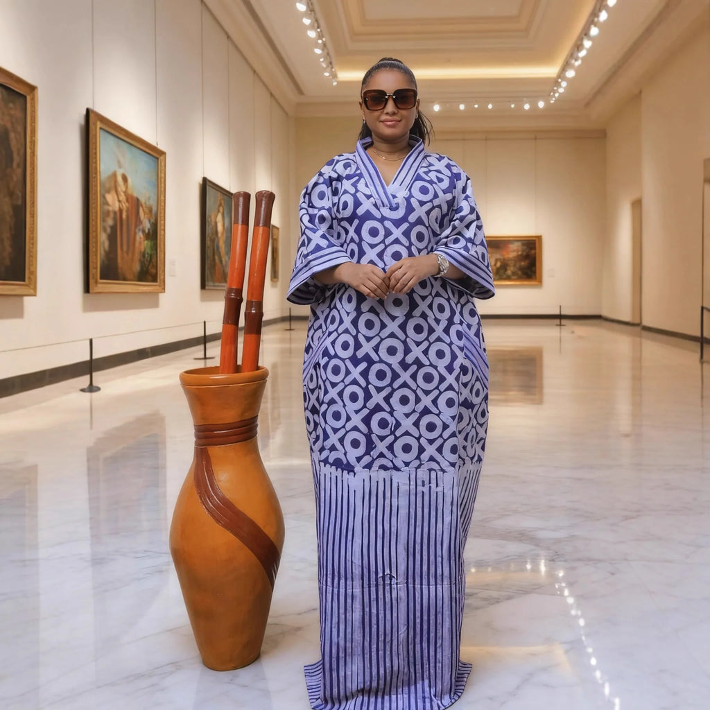 Vestido ZURI Plus – Tradição Africana em Forma de Elegância