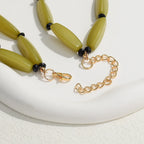 Colar Flor do Mar – Resina Boho com Contas Tropicais