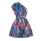 Conjunto Africano Feminino Estilo Dashiki – Blusa e Calção com Estampa Vintage