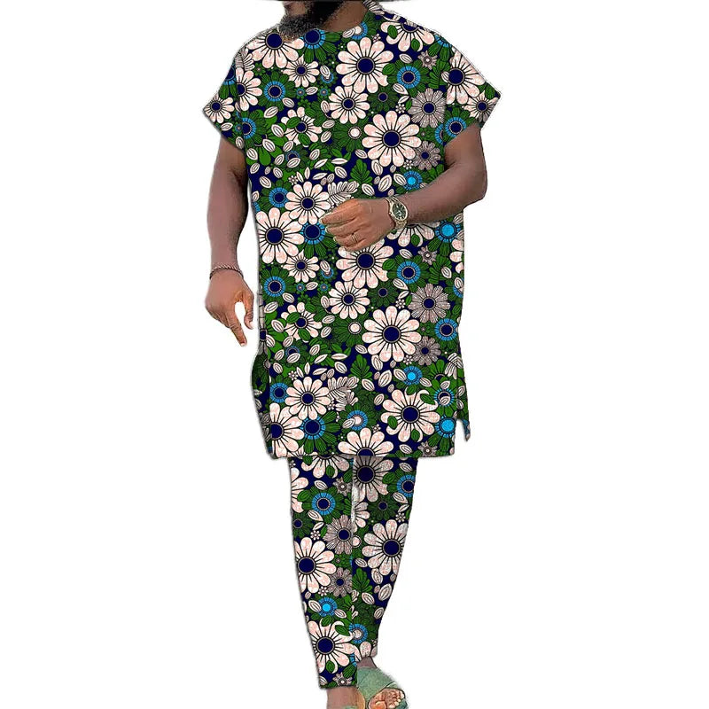 Conjunto Real Djembe – Elegância Africana para Festas e Cerimónias