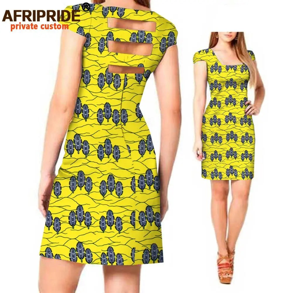 Vestido Mini Luxo Africano – Estilo Dashiki