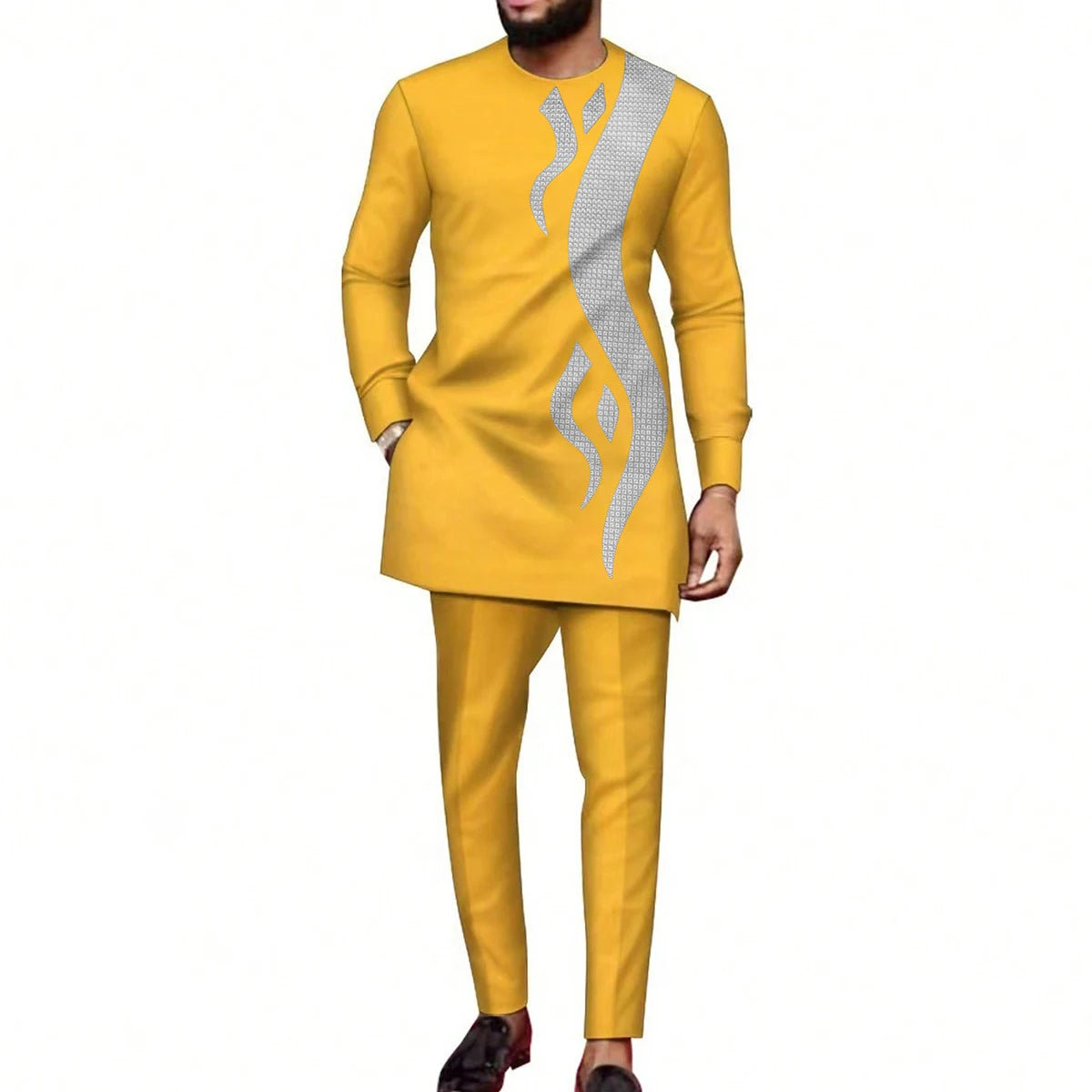 Conjunto Majestade Africana – 2 Peças Tradicionais Masculinas