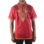 Dashiki Rubra 2025 – T-shirt Africana Streetwear de Verão