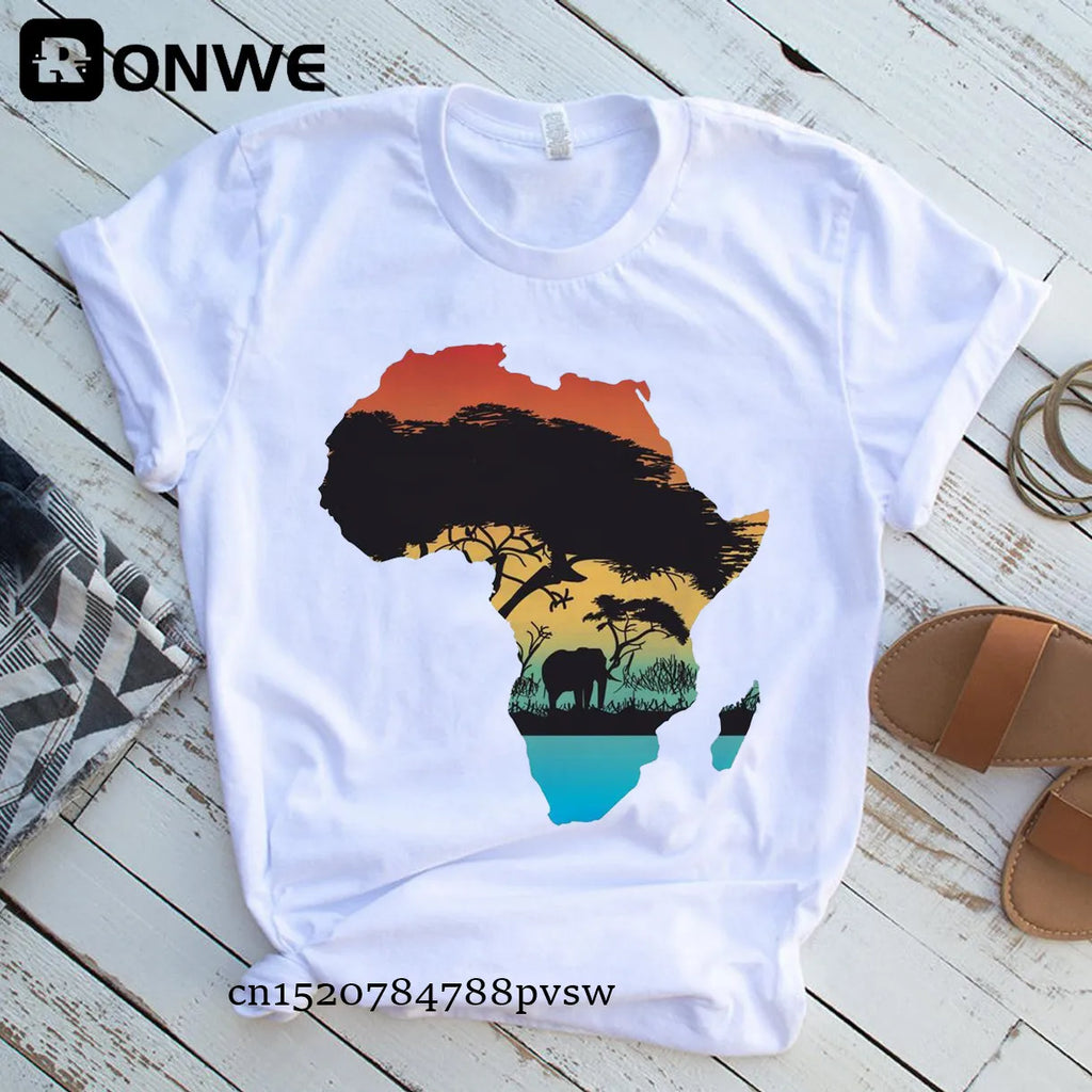 T-shirt “Raízes Africanas” – Mapa Estético Oversized