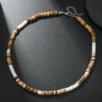 Colar Masculino Tribal com Contas de Madeira – Estilo Africano Vintage Artesanal