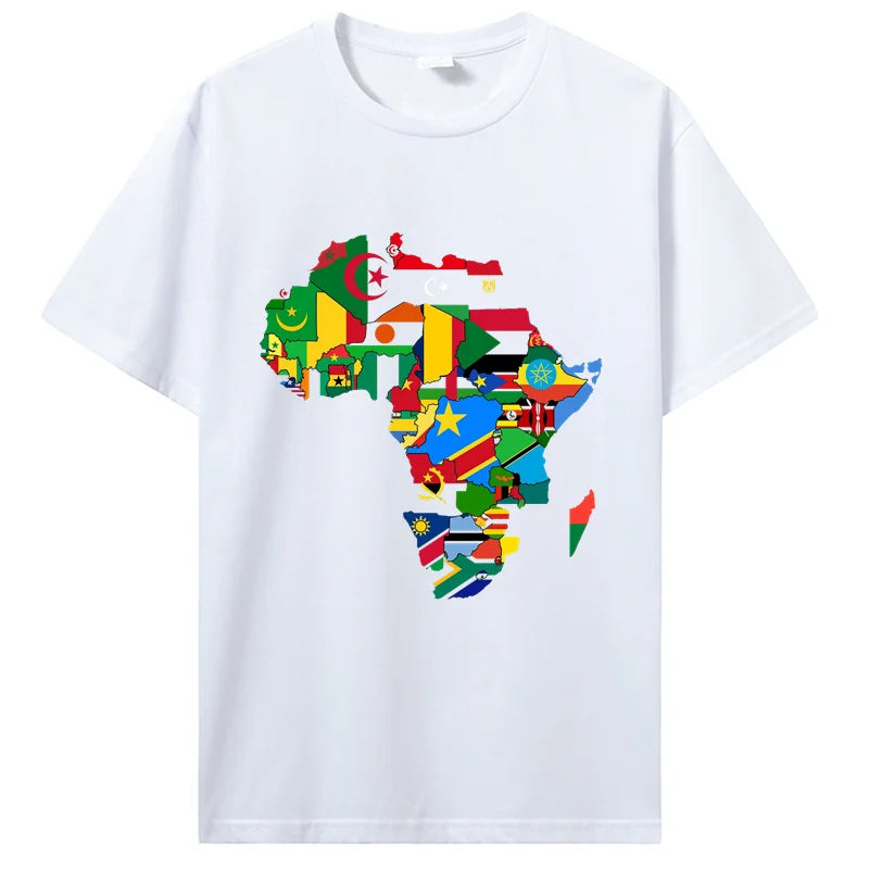 T-Shirt "Orgulho Africano" – Mapa com Bandeiras