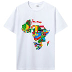 T-Shirt "Orgulho Africano" – Mapa com Bandeiras