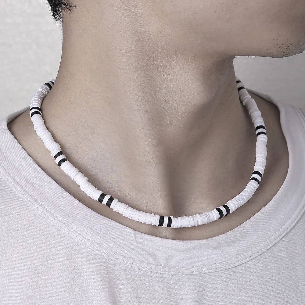Colar Masculino Tribal com Contas de Madeira – Estilo Africano Vintage Artesanal