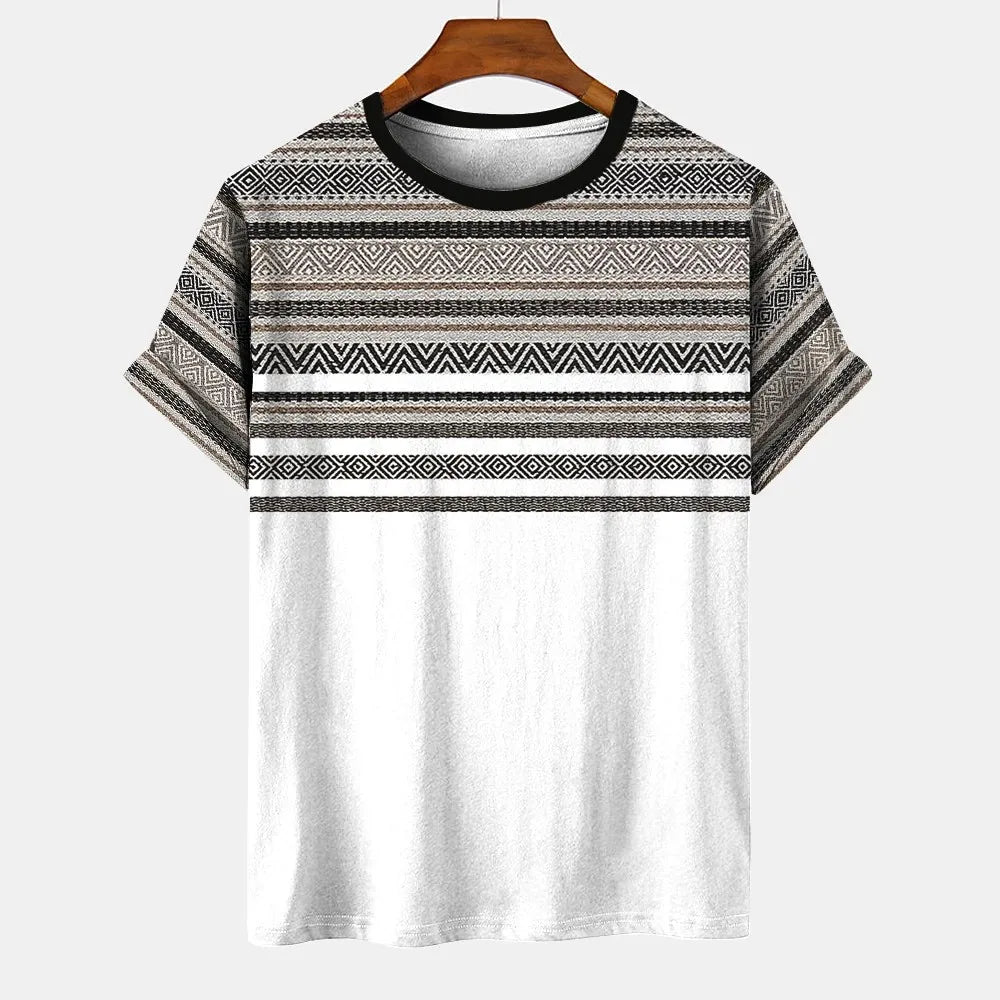 T-shirt Tribal Urbano – Estilo Oversized com Raízes Africanas