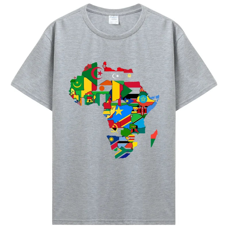 T-Shirt "Orgulho Africano" – Mapa com Bandeiras