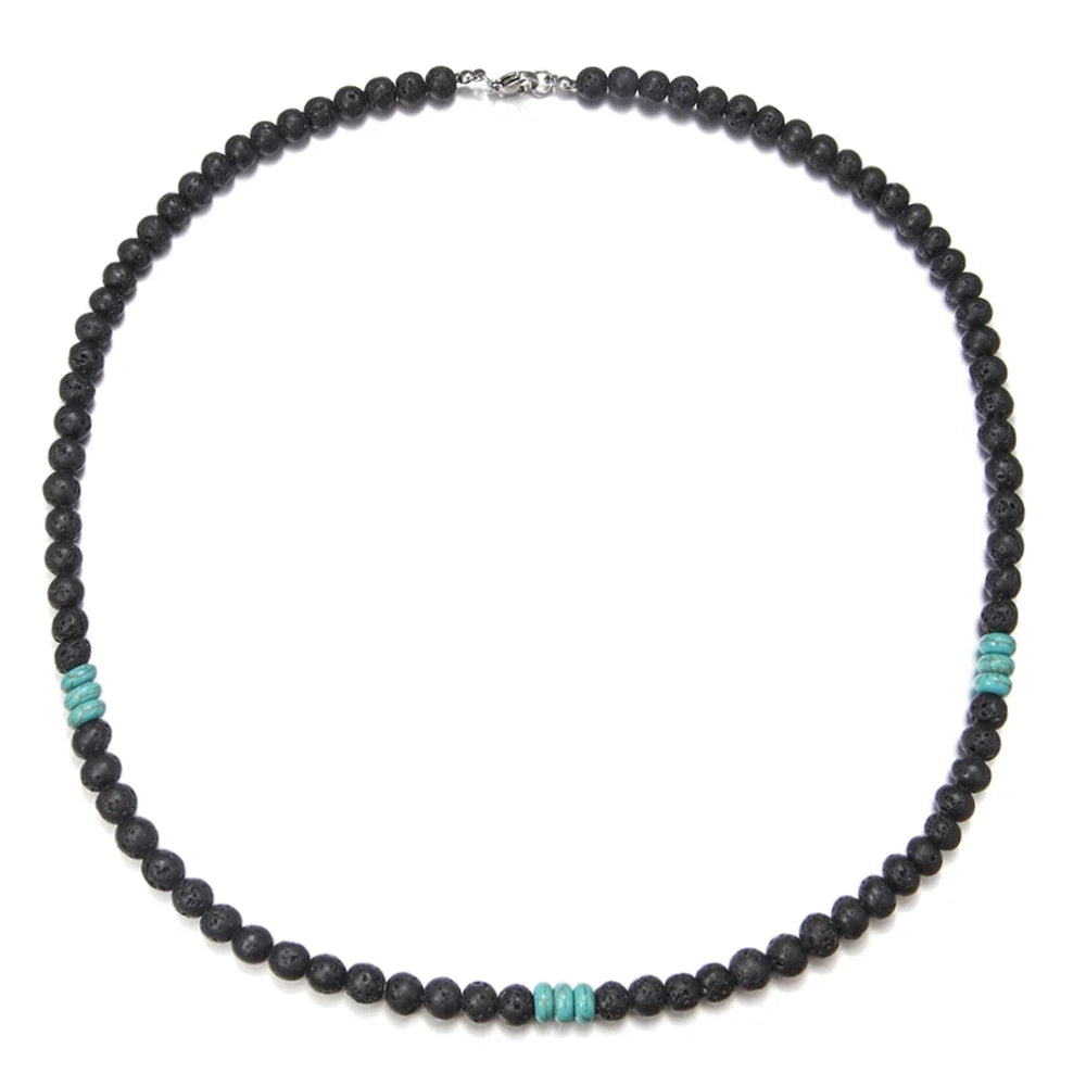 Colar Masculino Tribal com Contas de Madeira – Estilo Africano Vintage Artesanal