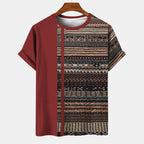 T-shirt Tribal Urbano – Estilo Oversized com Raízes Africanas