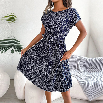 Vestido Aurora Africana – Elegância Floral de Verão