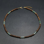 Colar Masculino Tribal com Contas de Madeira – Estilo Africano Vintage Artesanal