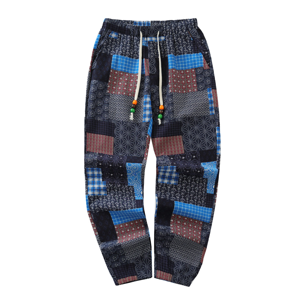 Calças Étnicas Paisley – Conforto em Algodão & Linho