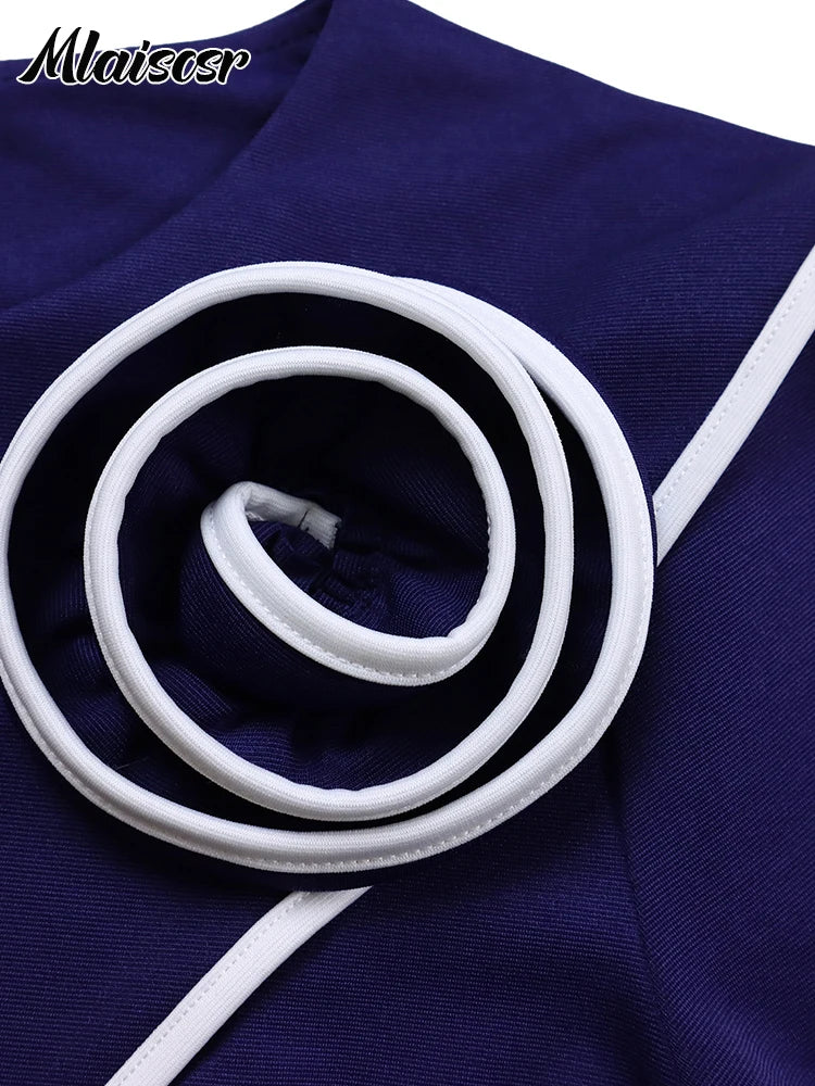 Vestido Africano com Cinto e Flores 3D – Elegância e Raízes em Cada Detalhe