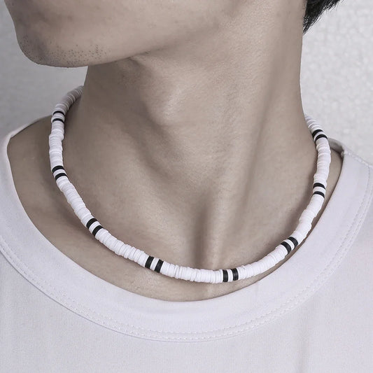 Colar Masculino Tribal com Contas de Madeira – Estilo Africano Vintage Artesanal