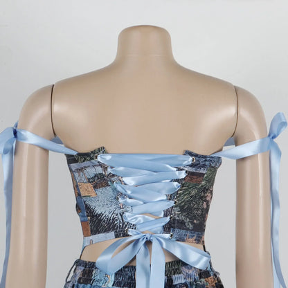 Conjunto Arte Urbana – Top com Costas Abertas