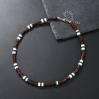 Colar Masculino Tribal com Contas de Madeira – Estilo Africano Vintage Artesanal