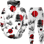 Conjunto “Tribo Urbana” – Hoodie & Calças com Estampa Étnica 3D