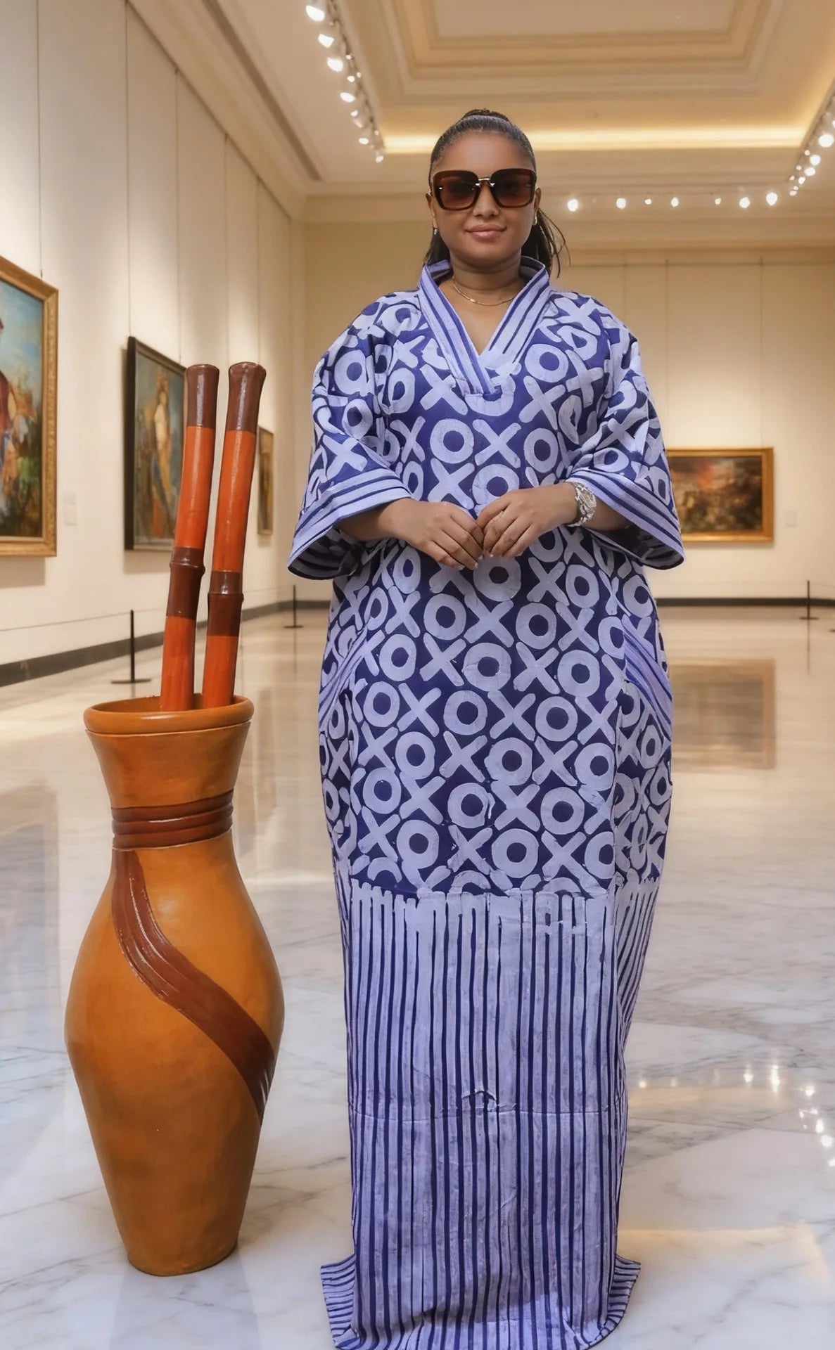 Vestido ZURI Plus – Tradição Africana em Forma de Elegância