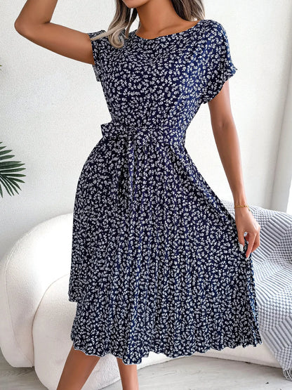 Vestido Aurora Africana – Elegância Floral de Verão