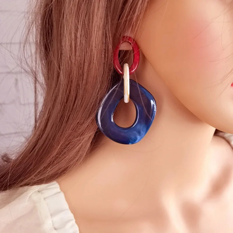 Brincos Geométricos Étnicos – Estilo Africano