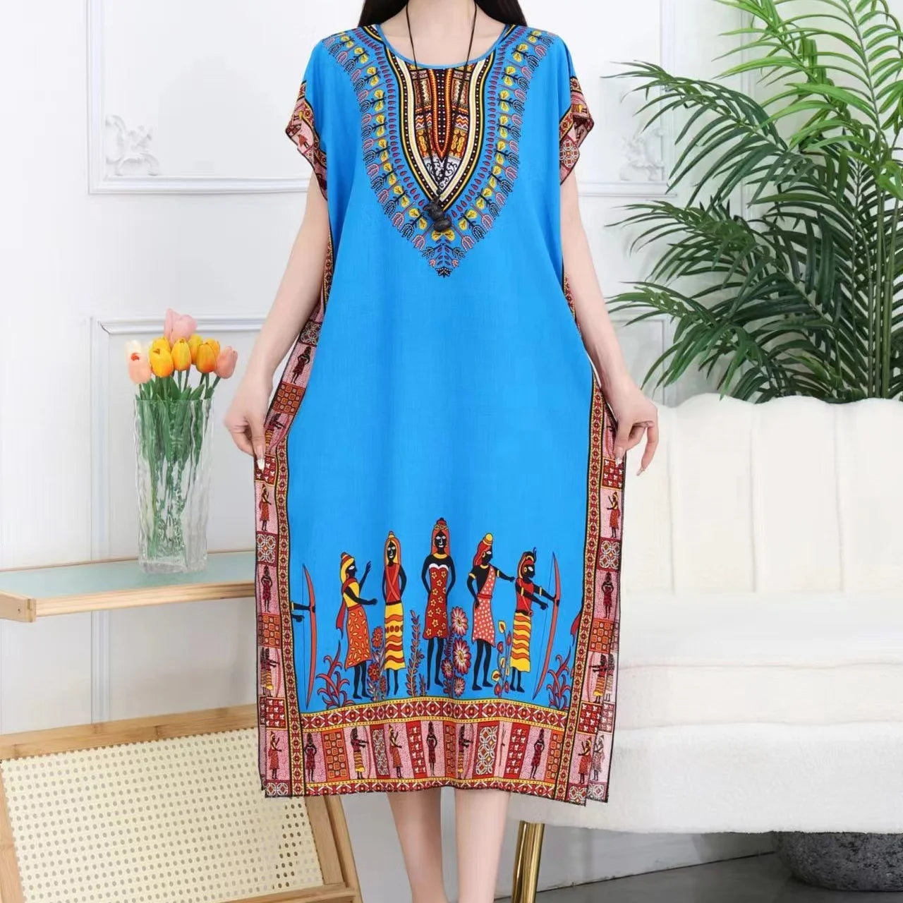 Vestido Boho Estampas africana