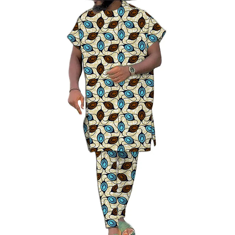 Conjunto Real Djembe – Elegância Africana para Festas e Cerimónias