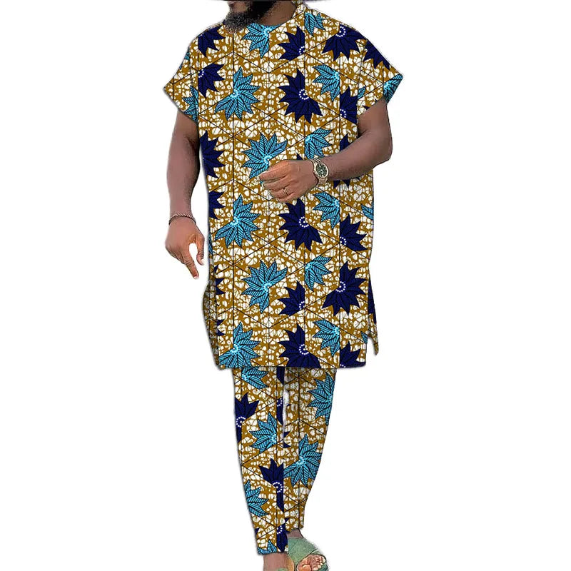 Conjunto Real Djembe – Elegância Africana para Festas e Cerimónias