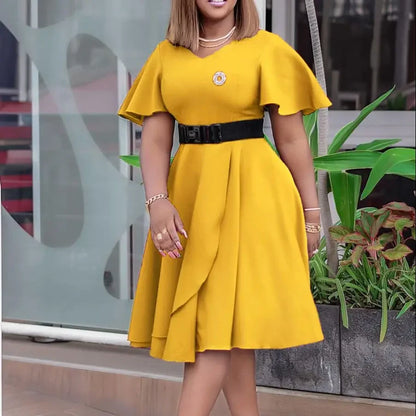 Vestido Africano A-Line – Elegância & Tradição em Cada Detalhe
